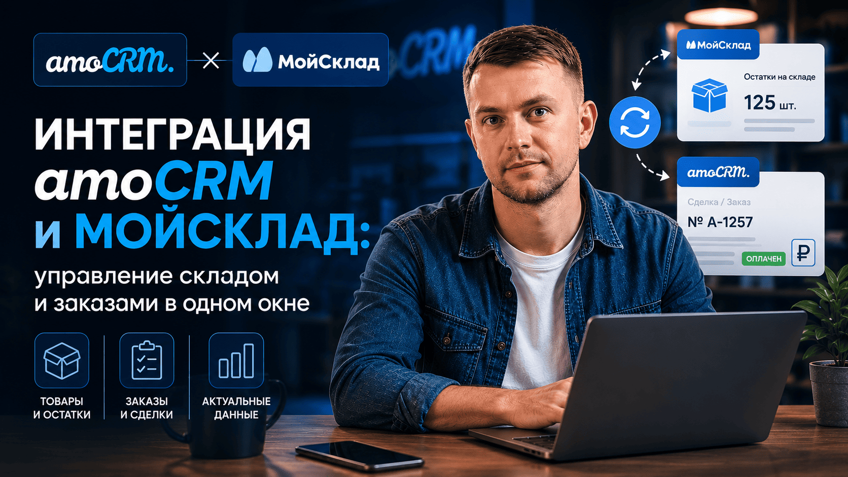 интеграция amocrm и мой склад