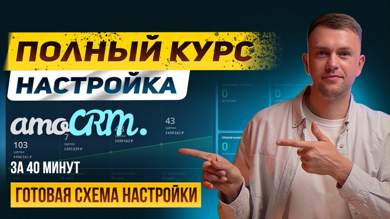 Настройка амоСРМ за 40 минут. Обложка
